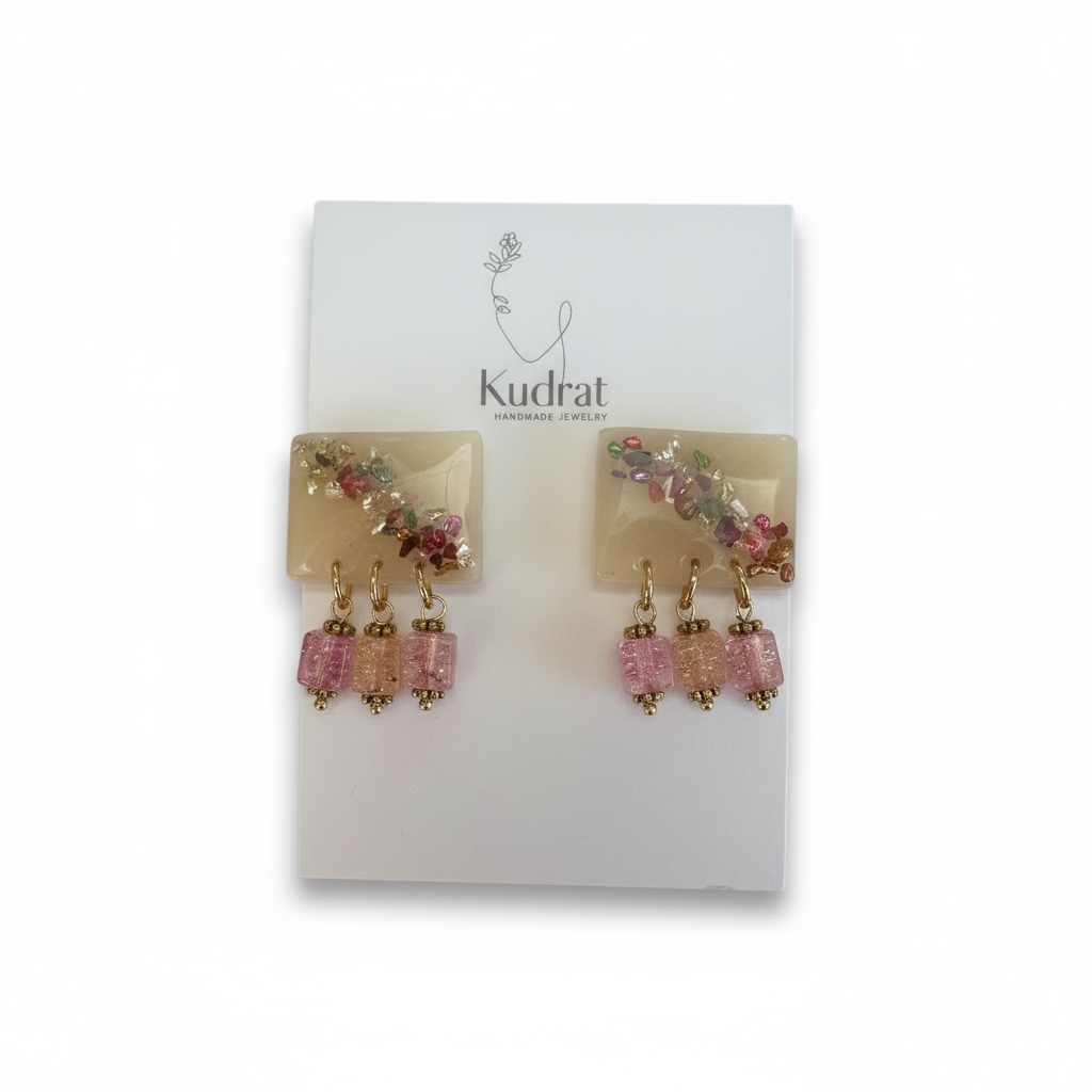 Blush Harmony Drop Earrings