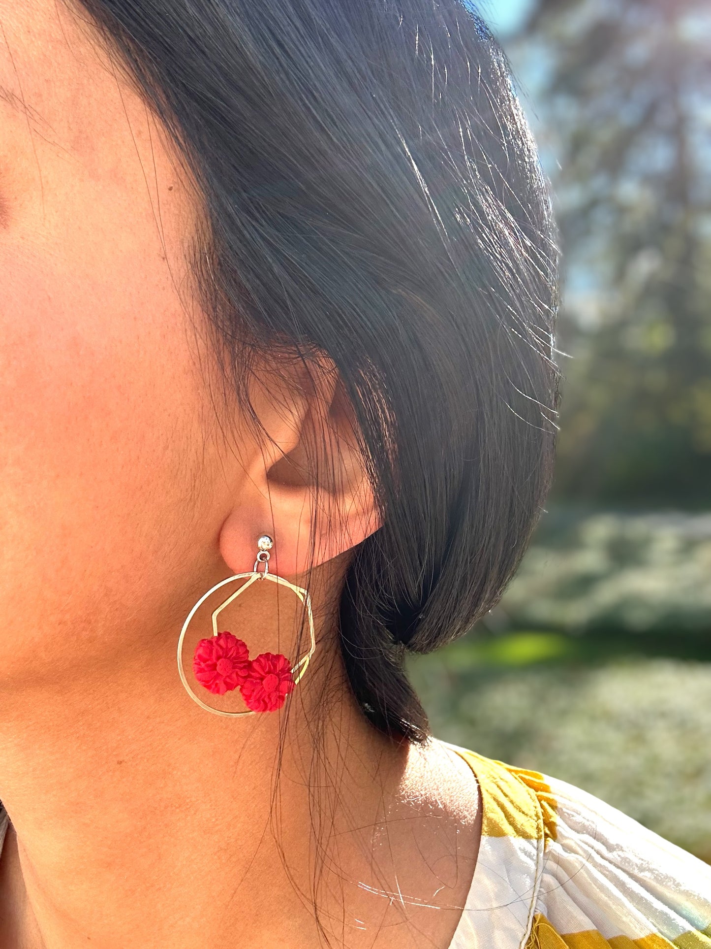 Ruby Red Dangles