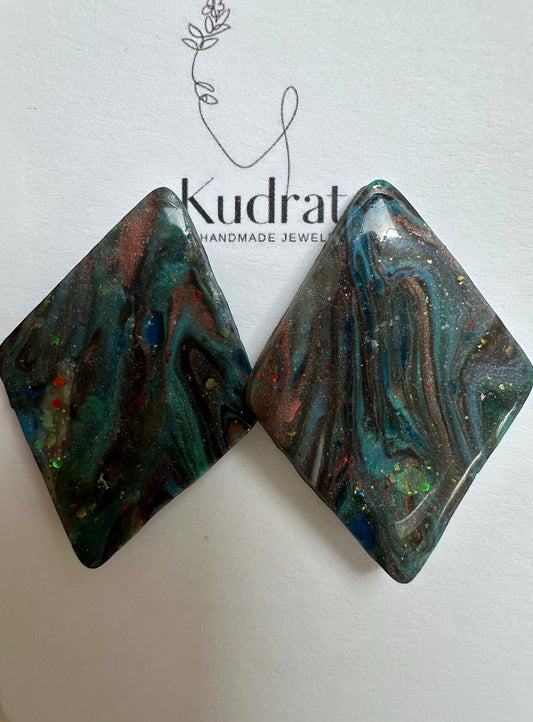 Nebula Swirl Studs