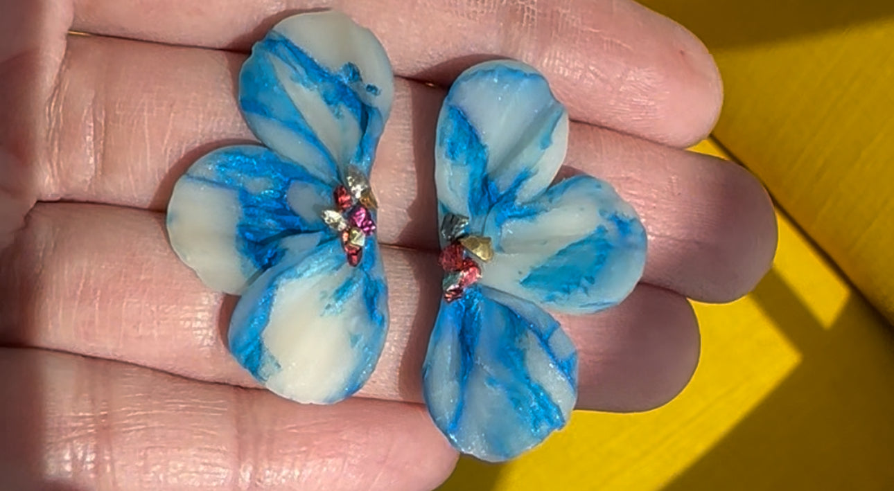 Mini Ocean Bloom Earrings