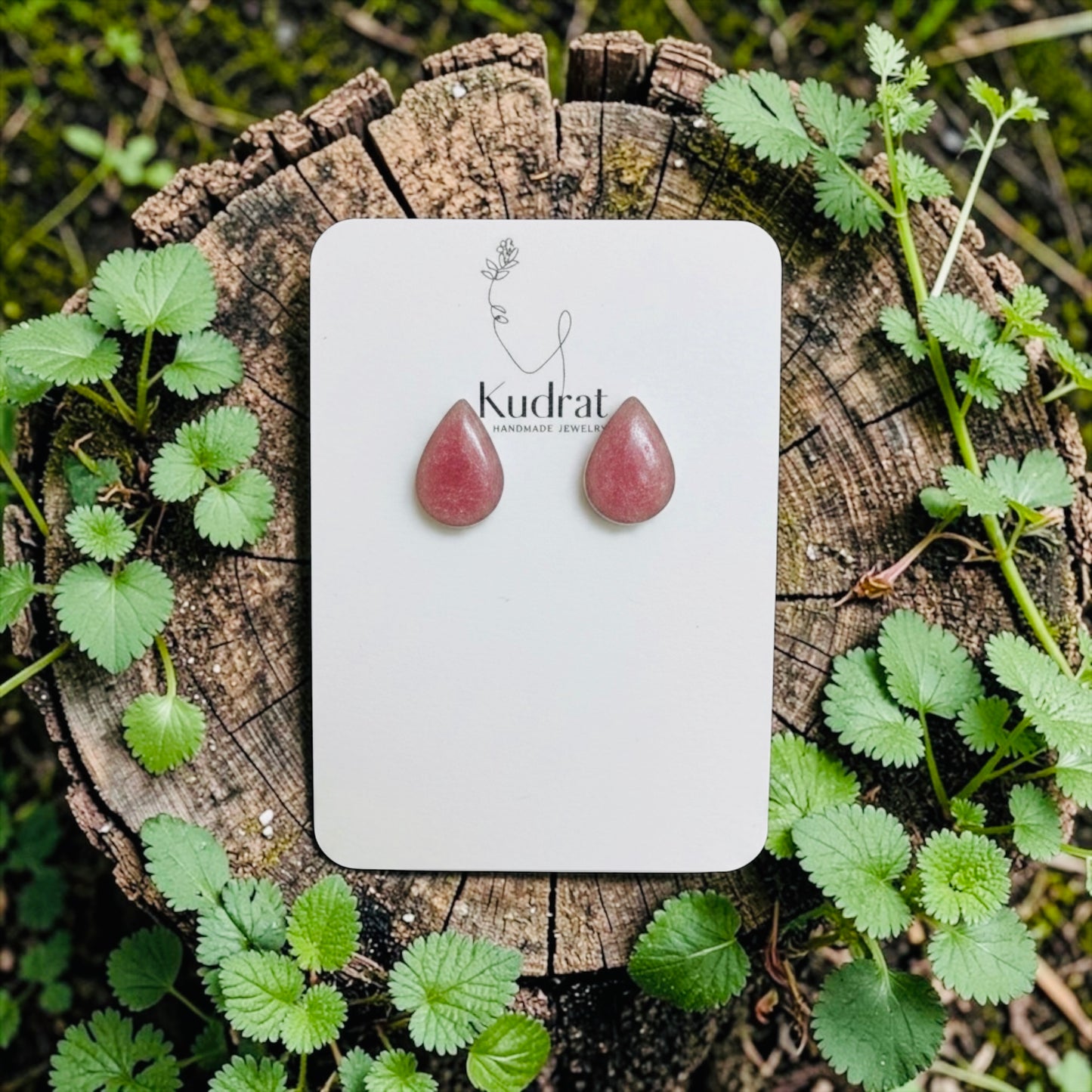Tear Drop Stud Earrings | Lightweight Handmade Earrings | Pastel Clay Studs