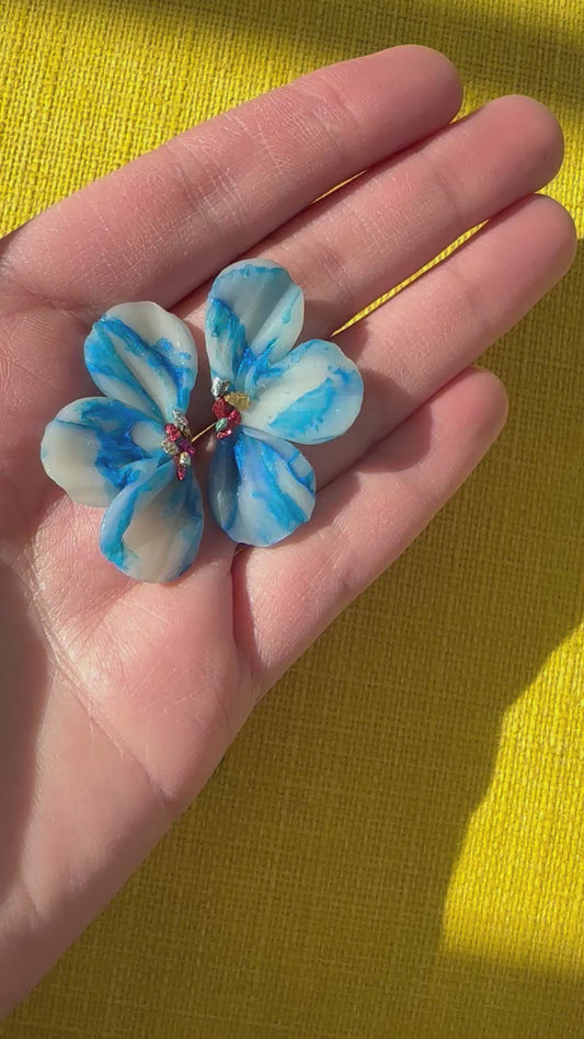 Mini Ocean Bloom Earrings